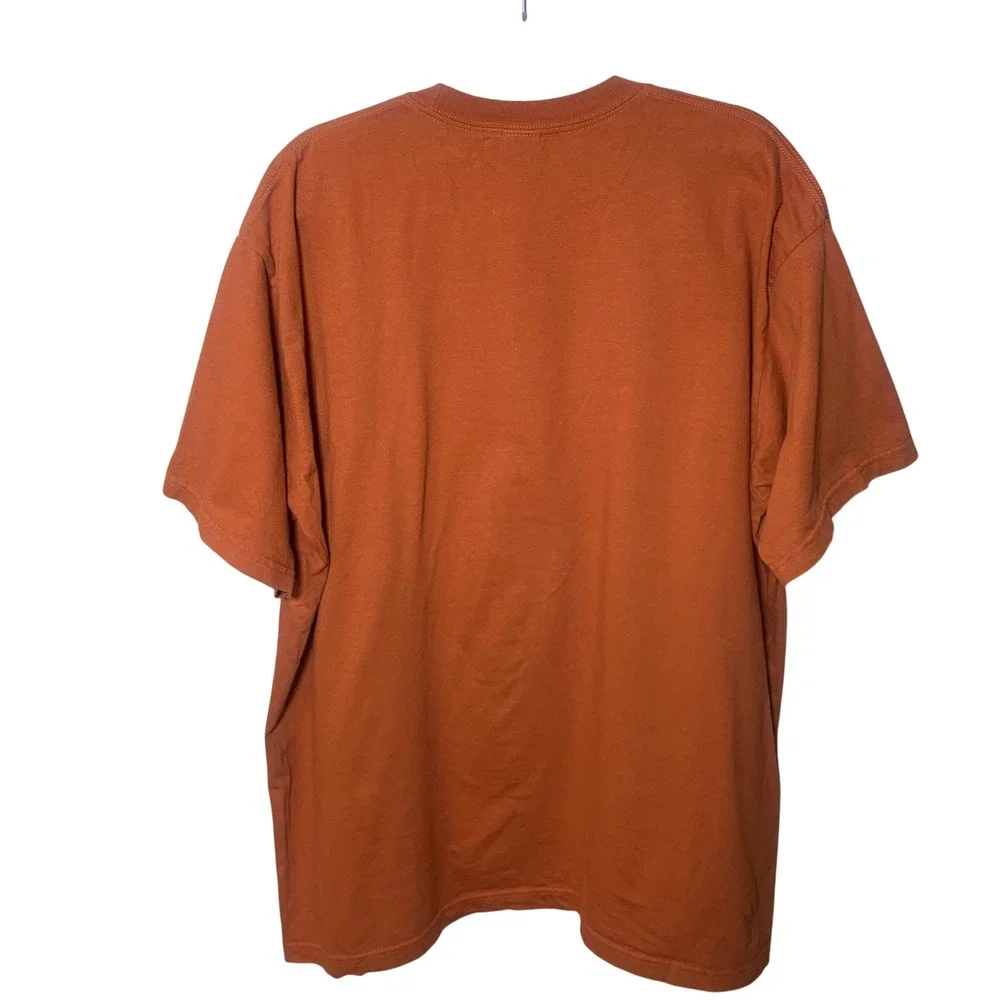 The North Face Graphic T-Shirt‎ Mens XXL Burnt Orange Camo Logo Tee Gorpcore